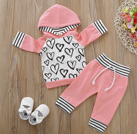 Lucky Heart Pants Set