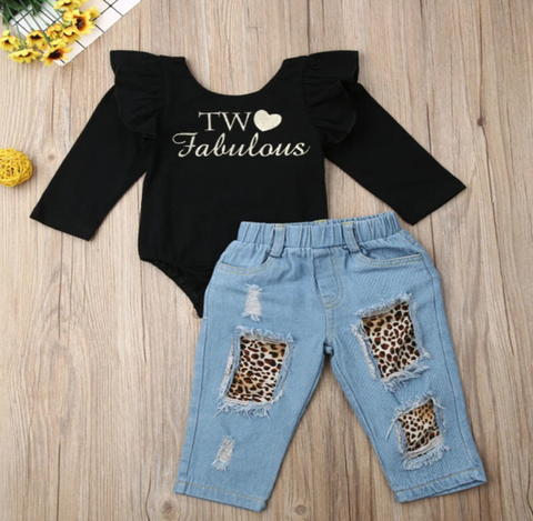 Fabulous Denim Pants Set